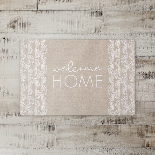 Welcome Home Half Moon 27" x 18" Floor Mat